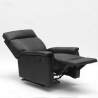 Poltrona Relax Reclinabile con Poggiapiedi in Similpelle Design Aurora 