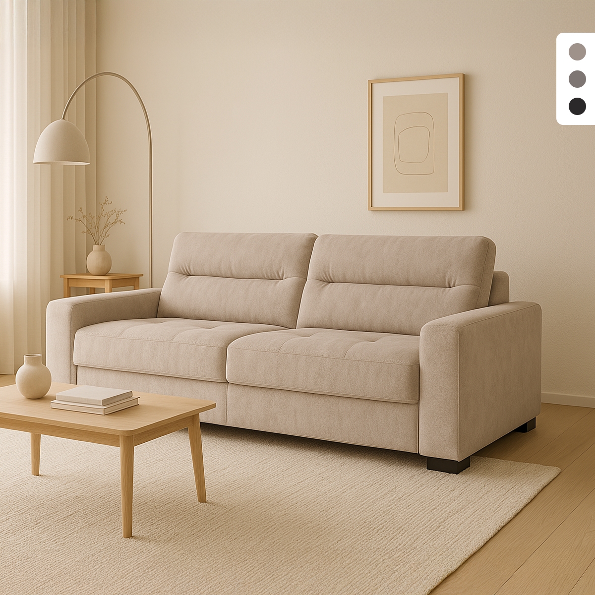 Divano letto 2 posti estraibile moderno 274x97cm Rali Promozione Divano letto 2 posti estraibile moderno 274x97cm Rali Promozione