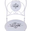 Ensemble table blanche avec 2 chaises pliantes d'extérieur Le Regole della Colazione Choix