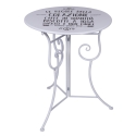 Ensemble table blanche avec 2 chaises pliantes d'extérieur Le Regole della Colazione Remises