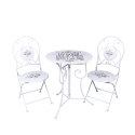Ensemble table blanche avec 2 chaises pliantes d'extérieur Le Regole della Colazione Promotion