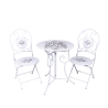 Ensemble table blanche avec 2 chaises pliantes d'extérieur Le Regole della Colazione Promotion