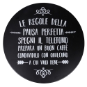 Set tavolo 2 sedie pieghevoli da esterno in ferro nero Pausa Perfetta Vendita