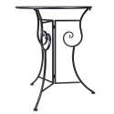 Ensemble table et 2 chaises pliantes d'extérieur en fer noir Pausa Perfetta Modèle
