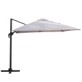 Ombrellone da giardino 3x3 in alluminio a palo laterale girevole Deluxe Promozione