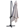 Ombrellone da giardino 3x3 in alluminio a palo laterale girevole Deluxe Offerta