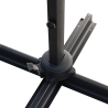 Ombrellone da giardino 3x3 in alluminio a palo laterale girevole Deluxe Sconti