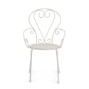 Stapelbarer Gartenstuhl im Shabby Chic Stil Bizzotto Etienne 
