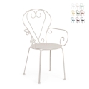 Stapelbarer Gartenstuhl im Shabby Chic Stil Bizzotto Etienne Aktion