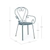 Chaise de jardin empilable style shabby chic Bizzotto Etienne 
