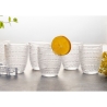 Set 6 bicchieri acqua in vetro decorato 325ml Roma Vendita