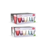 Set mit 6 Wassergläsern aus mehrfarbigem Glas, 330 ml Auswahl