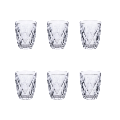 Ensemble de 6 verres à eau 340 ml en verre transparent Celine Promotion