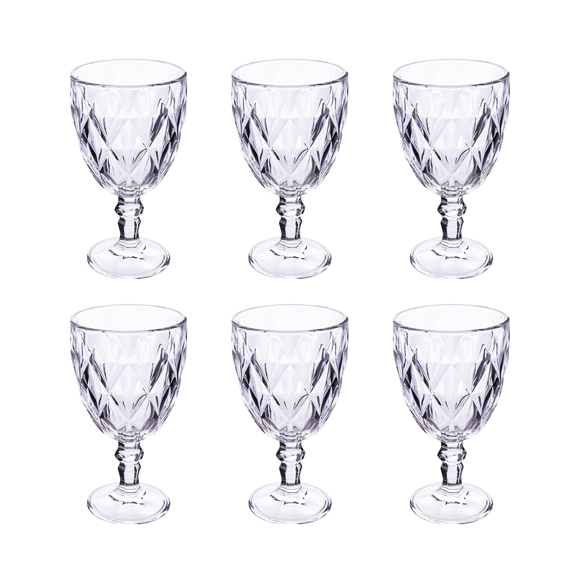 Set de 6 verres 340 ml en verre transparent Elizabeth Promotion Set de 6 verres 340 ml en verre transparent Elizabeth Promotion
