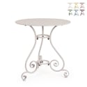 Runder Gartentisch 70cm mit 3 Beinen im Shabby Chic Etienne Aktion