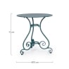 Runder Gartentisch 70cm mit 3 Beinen im Shabby Chic Etienne 