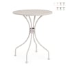 Table de jardin rond 60cm vintage shabby chic Bizzotto Lizette Promotion