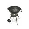 Barbecue a carbonella BBQ rotondo in acciaio con coperchio e ruote Torka Stock