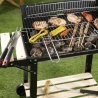 Holzkohlegrill mit Rädern und verstellbarem Grillrost 48x28cm Noxor Verkauf