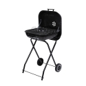 Barbecue au charbon de bois avec roues et couvercle 49x83x47cm Toska Promotion