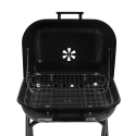 Holzkohlegrill mit Rädern und Deckel 49x83x47 cm Toska Rabatte