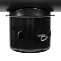 Barbecue a carbonella con coperchio ruote 2 ripiani in legno Matambre Sconti