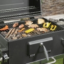 Holzkohlegrill mit Deckel, verstellbarem Grillrost und Rädern Grilla Verkauf