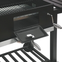 Barbecue au charbon avec couvercle, grille réglable et roues Grilla Dimensions