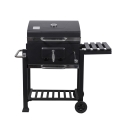 Barbecue au charbon avec couvercle, grille réglable et roues Grilla Remises