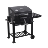 Barbecue au charbon avec couvercle, grille réglable et roues Grilla Offre