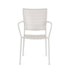 Chaise de jardin empilable avec accoudoirs en acier Bizzotto Lizette 