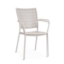 Chaise de jardin empilable avec accoudoirs en acier Bizzotto Lizette 