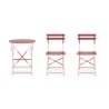 Ensemble table de jardin ronde 2 chaises pliantes Bistrot Achat