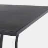 Quadratischer Gartentisch aus Stahl 70x70x71cm Bizzotto Kelsie Sales