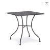 Quadratischer Gartentisch aus Stahl 70x70x71cm Bizzotto Kelsie Angebot