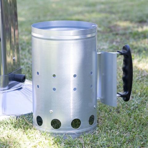 Accendi carbonella ciminiera per barbecue BBQ con manico Gruno Promozione