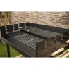 Holzkohlegrill mit höhenverstellbaren Grillrosten und Rädern Braska Sales