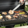 Barbecue au charbon avec couvercle, roues, 2 tablettes en bois Matambre Caractéristiques