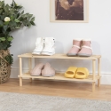 Étagère à chaussures ouverte 2 étagères en bois d'épicéa Stilo Vente