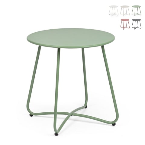 Tavolino rotondo da esterno 45cm design moderno Bizzotto Austin Promozione