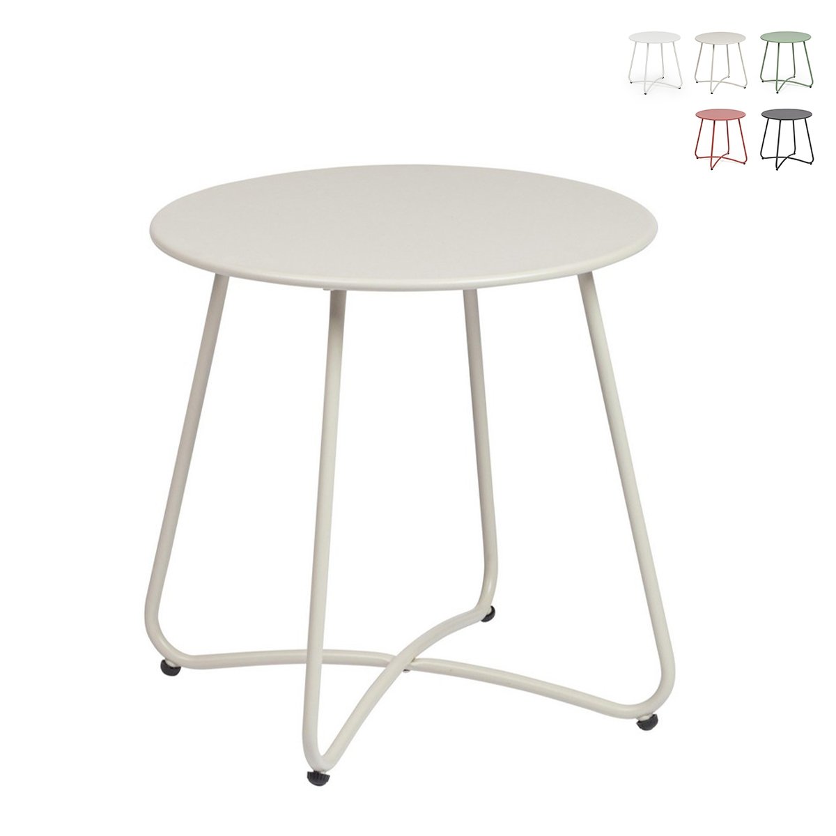 Runder Gartentisch 45cm modernes Design Bizzotto Austin Lagerbestand Runder Gartentisch 45cm modernes Design Bizzotto Austin Lagerbestand