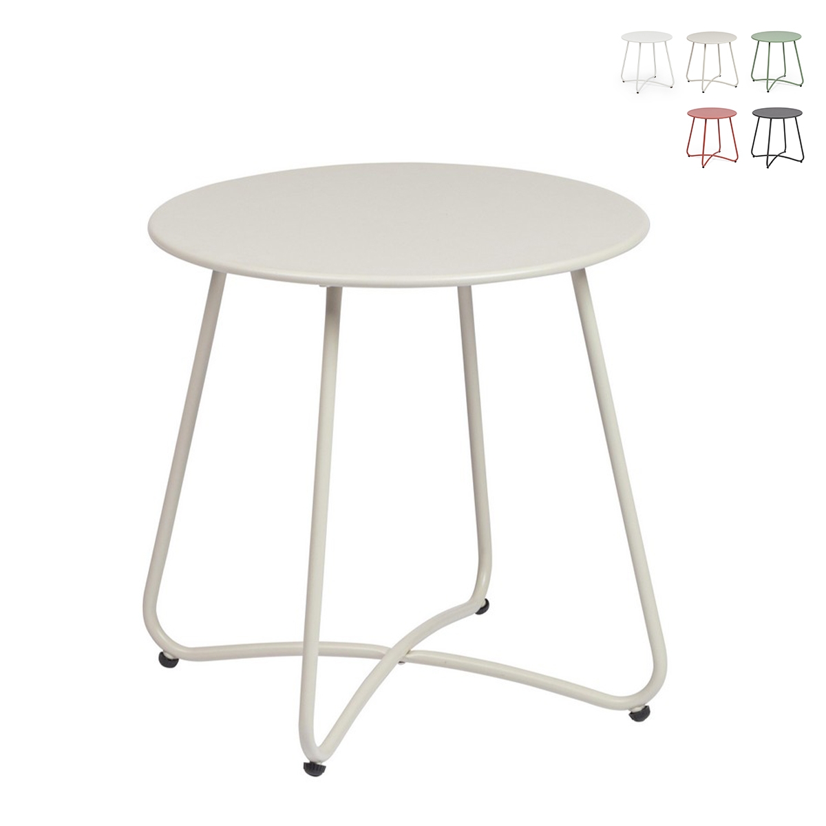 Table basse ronde d'extérieur 45cm design moderne Bizzotto Austin Choix Table basse ronde d'extérieur 45cm design moderne Bizzotto Austin Choix