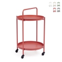 Carrello portavivande pieghevole per esterno giardino Austin Twin Promozione