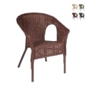 Outdoor-Sessel für Garten aus Geflecht-Rattan Bizzotto Alliss Aktion
