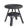 Tavolino da esterno rotondo 52cm in rattan intrecciato Bizzotto Alliss Promozione