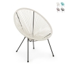 Poltrona da esterno in corda design a spaghetti Bizzotto Parker Promozione