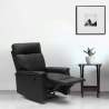 Poltrona Relax Reclinabile con Poggiapiedi in Similpelle Design Aurora 