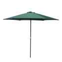 Parasol de jardin rond 3m mât central ouverture à manivelle Cuba Promotion