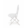 Ensemble table et 2 chaises d'extérieur en fer blanc Provence Breakfast Réductions
