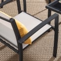 Salotto da giardino 2 sedie moderne con tavolino 45x45cm Bizzotto Auri Costo